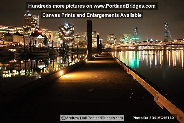 Riverplace, Hawthorne Bridge, Portland at Night