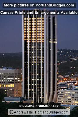 Wells Fargo Tower, Dusk (Portland, Oregon)