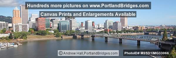 Portland Panoramic, Hawthorne Bridge, from Marquam Bridge