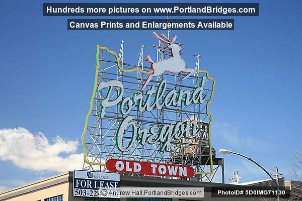 Portland, Oregon Sign, Daytime