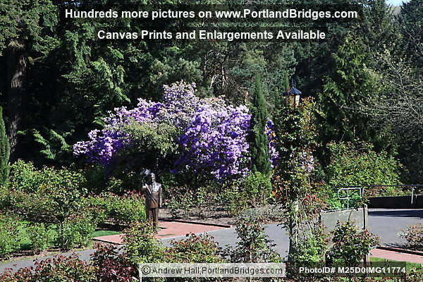 International Rose Test Garden, Royal Rosarian Statue (Portland, Oregon)