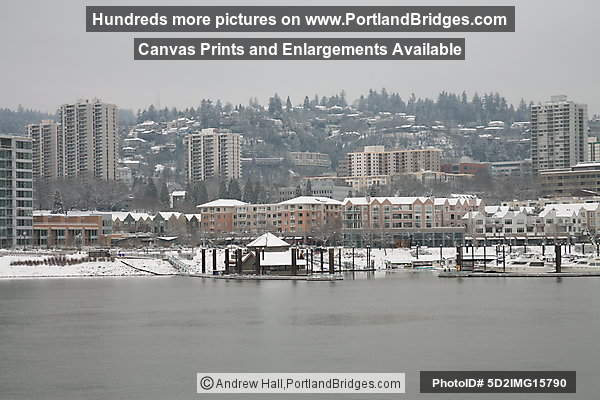 Riverplace in the Snow (Portland, Oregon)