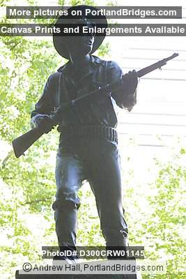 War Memorial, statue top, downtown Portland, Oregon