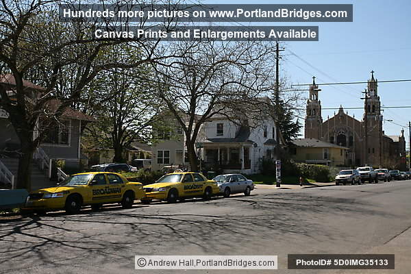 Alberta Street Taxis, St. Andrew Catholic Church (Portland, Oregon)