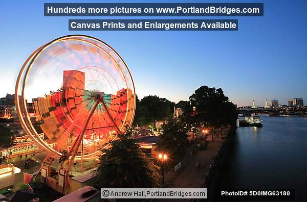 Rose Festival Ferris Wheel, Willamette River (Portland, OR)