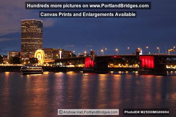 US Bancorp Tower, Rose Festival Ferris Wheel, Morrison Bridge (Portland, Oregon)