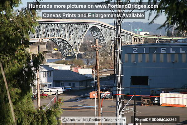 Ross Island Bridge, from South Waterfront (Portland, Oregon)