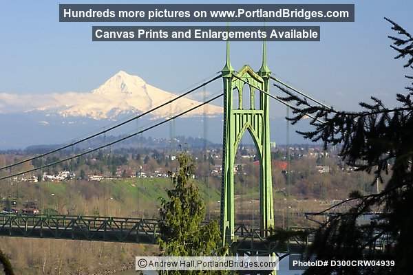 St. Johns Bridge and Mt. Hood (Portland, Oregon)