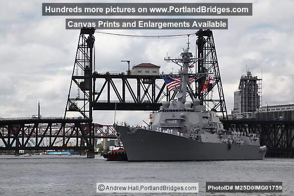 Steel Bridge,  USS William P. Lawrence (Portland, Oregon)