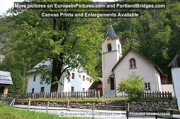 Miners church of the Virgin Mary of Loreto (Device Marije Lavretanske), Trenta, Slovenia