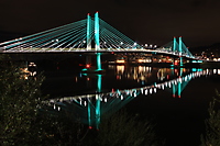 Tilikum Crossing Bridge at Night